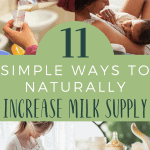 If you're concerned that your breastmilk supply has dropped, it doesn't mean that it's the end of your breastfeeding relationship. Here are 11 ways you can naturally increase your milk supply, many of which you can do at home today.