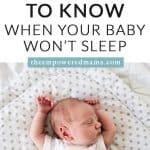 You know that feeling when you're pacing the hallway at 2am when your baby won't sleep and you're wondering what you're doing wrong. We've all been there. But these are some of the things you need to know and need to remind yourself at this time so you don't go totally crazy.