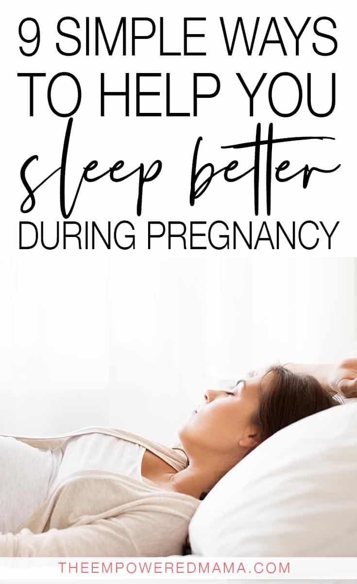 9 Simple Ways To Help You Sleep Better During Pregnancy ...