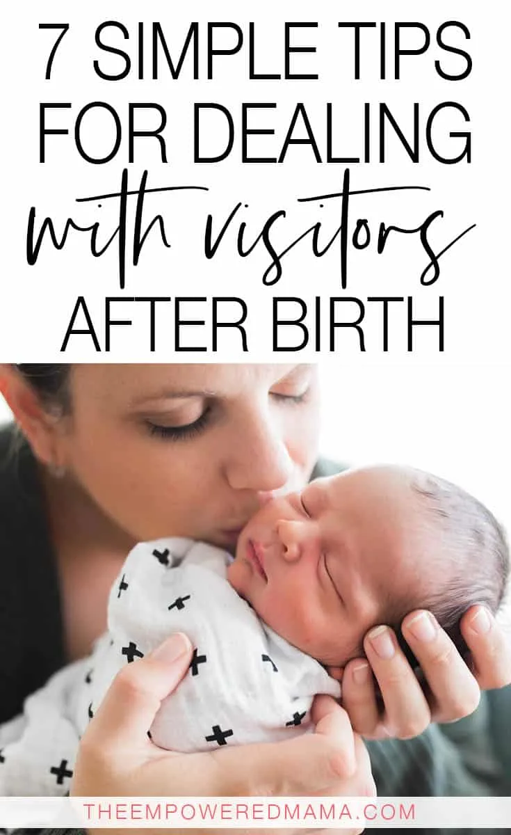 From the moment your baby is born you'll have visitors waiting to see you. Here's a few tips to help you deal with visitors after birth in the nicest way possible, while still looking after yourself and your babe.