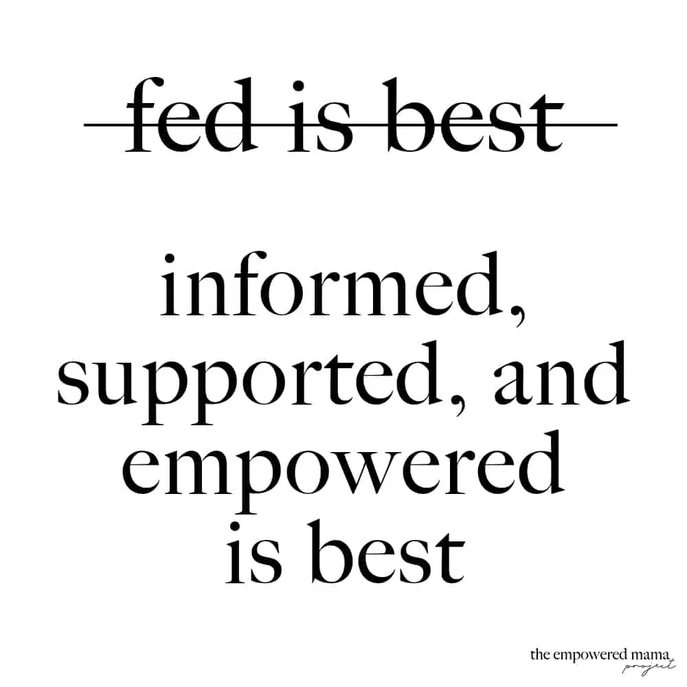 Have you heard the term 'fed is best'? Often used to describe how we feed our babies, but we need to stop saying it. It can actually cause more harm.