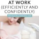So you're ready to return to work and you want to keep your breastfeeding relationship going. That's awesome! It is absolutely possible and pumping breastmilk at work is easy to do when you have the right set up and the right tools at hand. If you're new to this, or if you just want to learn how you can pump breastmilk at work efficiently and confidently, then we have you covered.