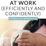So you're ready to return to work and you want to keep your breastfeeding relationship going. That's awesome! It is absolutely possible and pumping breastmilk at work is easy to do when you have the right set up and the right tools at hand. If you're new to this, or if you just want to learn how you can pump breastmilk at work efficiently and confidently, then we have you covered.