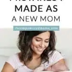 When I was a new mother, I made a lot of mistakes. I guess we all feel like we are doing things wrong, but there are some things I wish I had known and done better. These are some of the big mistakes I made as a new mom, so hopefully, you won't make the same ones and you can learn from my mistakes!