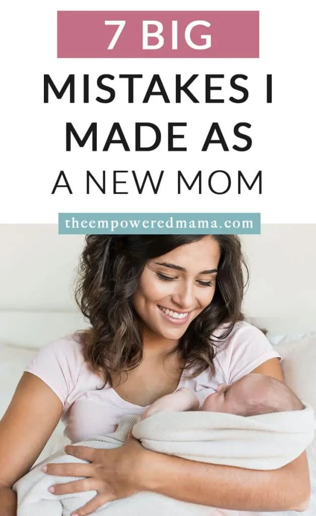 When I was a new mother, I made a lot of mistakes. I guess we all feel like we are doing things wrong, but there are some things I wish I had known and done better. These are some of the big mistakes I made as a new mom, so hopefully, you won't make the same ones and you can learn from my mistakes!
